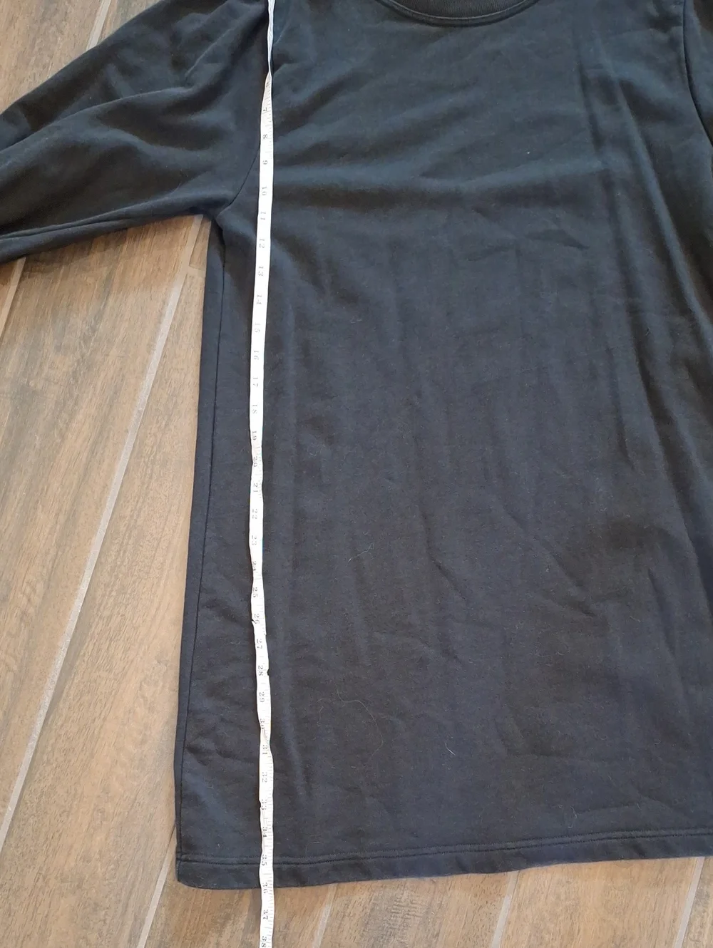 J. Crew Long Sleeve Black Cotton Sweatshirt Dress Size Medium